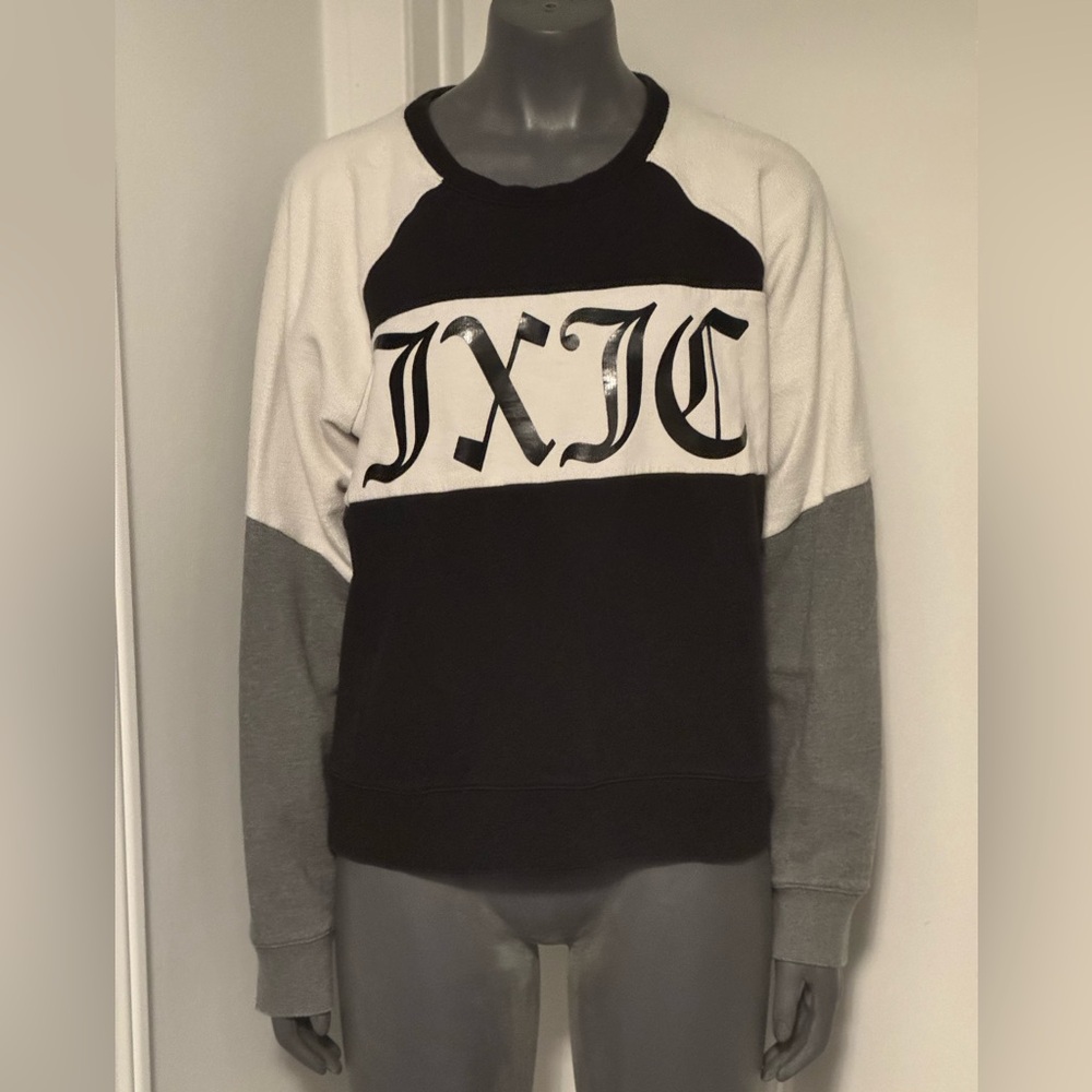 Juicy Couture Women’sCrewneck Sweatshirt - Black, White, and Gray